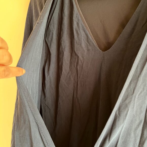 Zara Blue Wrap Duster Dress Resort Vacation Office Chic corpcore ethereal flowy - Picture 8 of 11